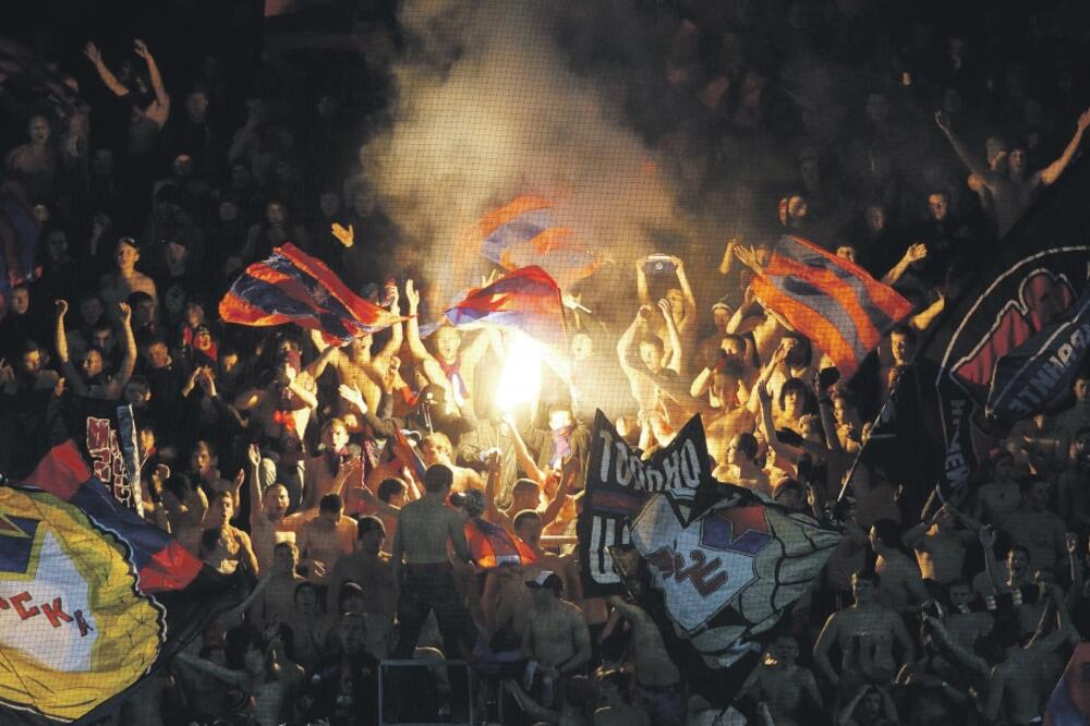 Navijači CSKA, Foto: Rojters