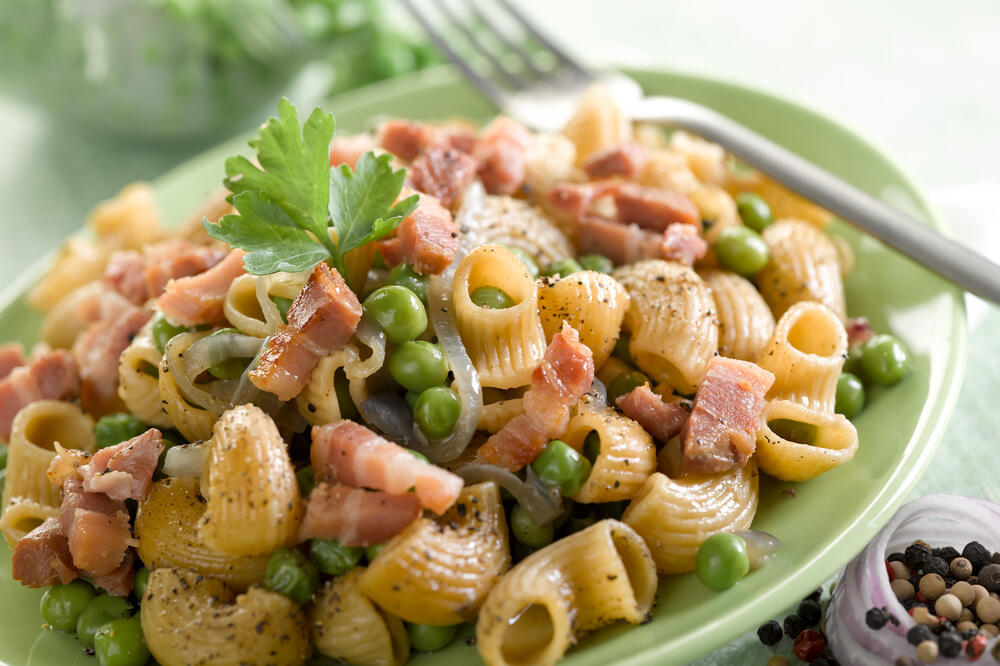 Tjestenina sa graškom i slaninom, Foto: Shutterstock