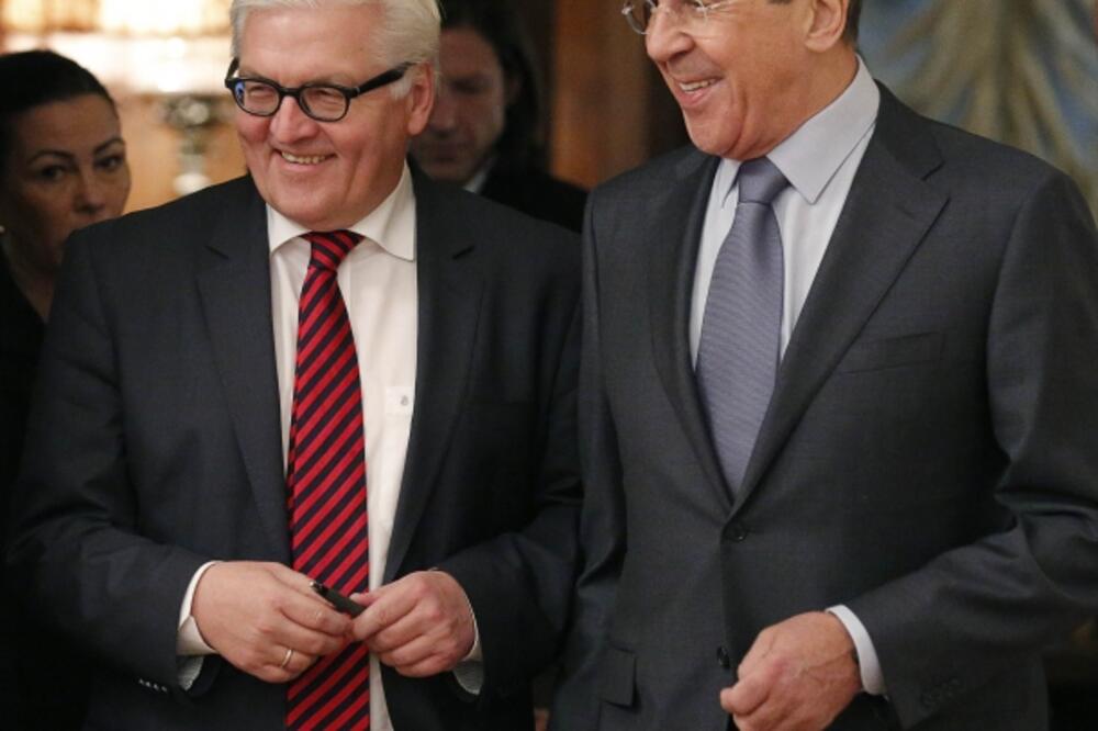 Frank-Valter Štajnmajer, Sergej Lavrov, Foto: Beta/AP