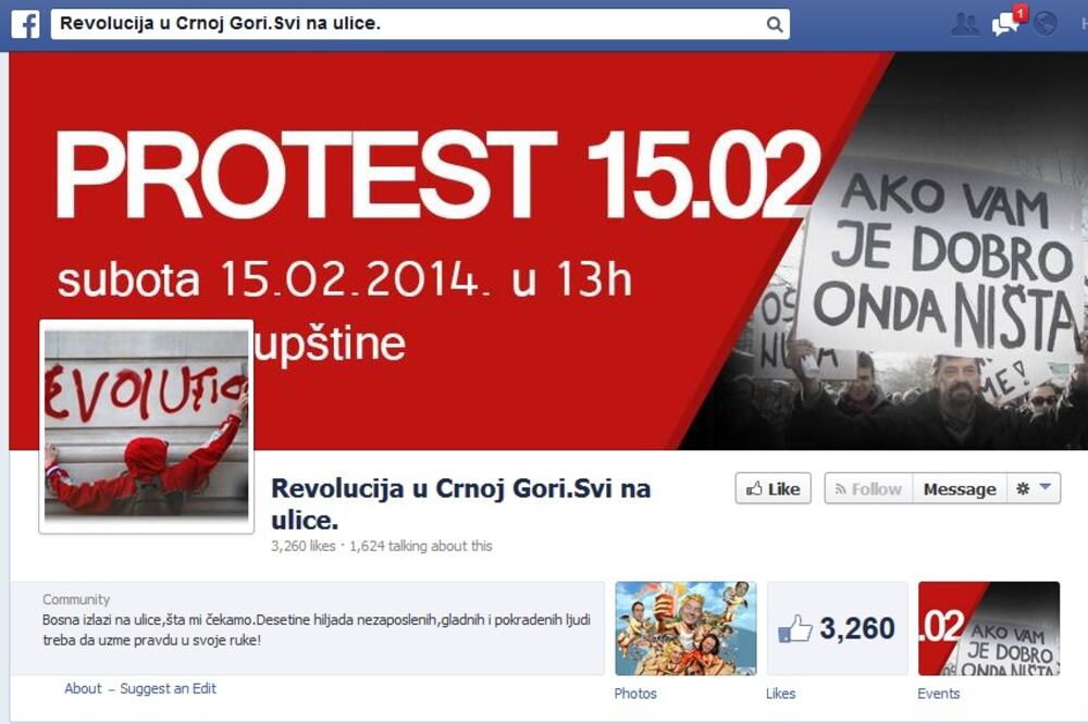 Revolucija protest, Foto: Screenshot (Facebook)