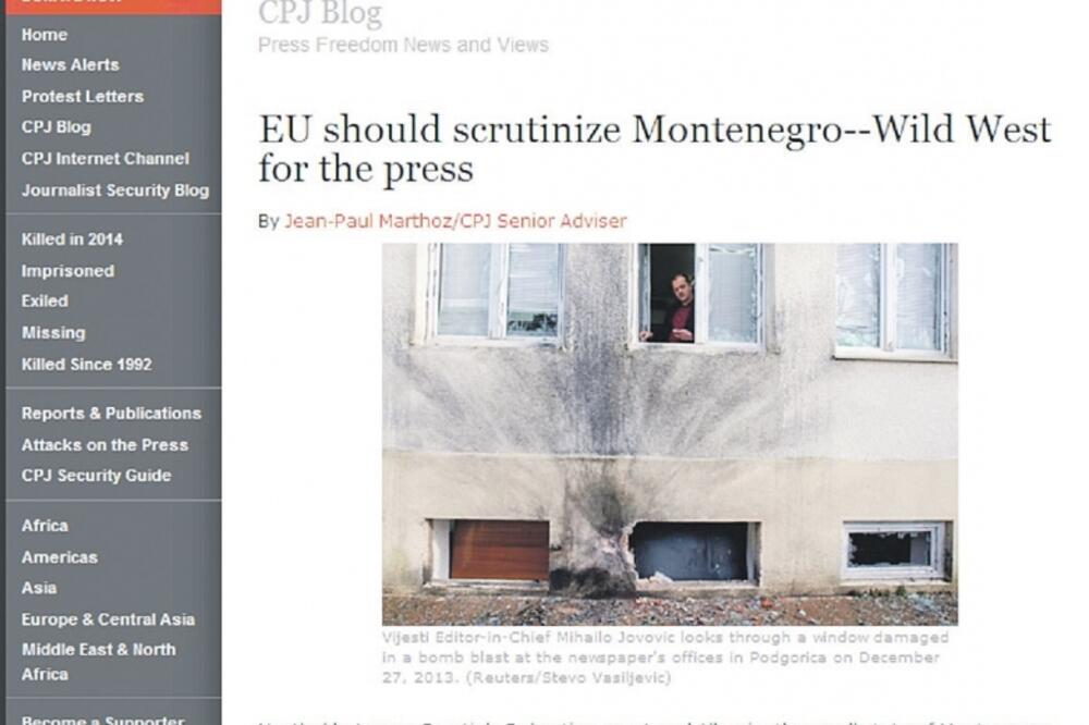 Blog, sloboda medija, Foto: Screenshot
