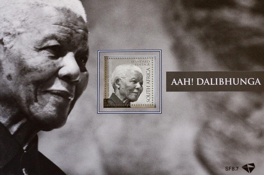 Nelson Mandela, poštanska marka, Foto: Beta/AP