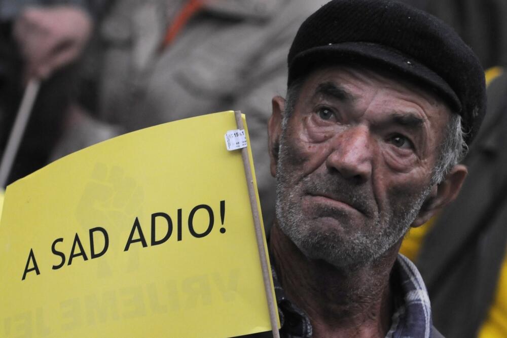 Protest 15. maj, Foto: Savo Prelević