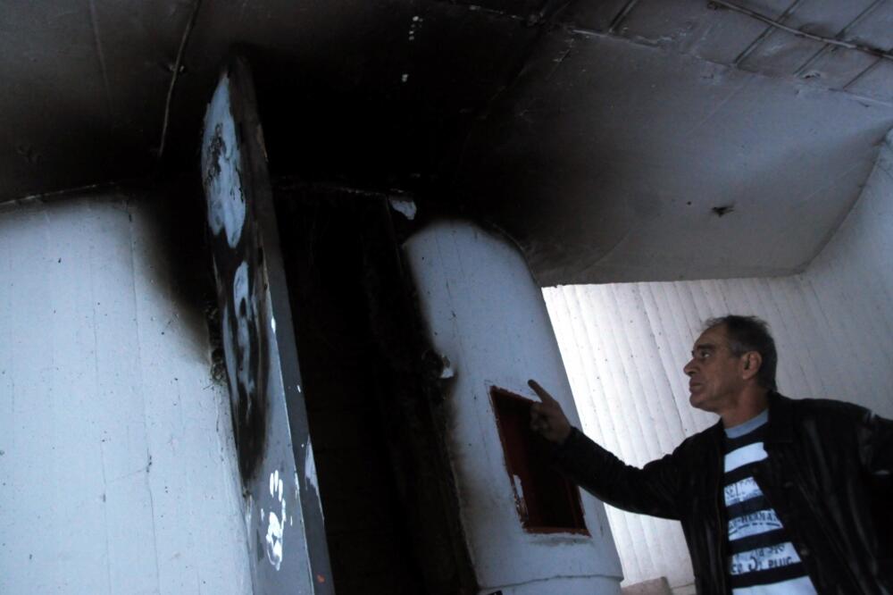 Požar u Studentskom domu u PG, Foto: Boris Pejović