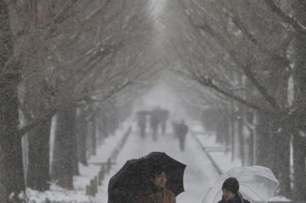 Tokio, snijeg, Foto: Beta/AP