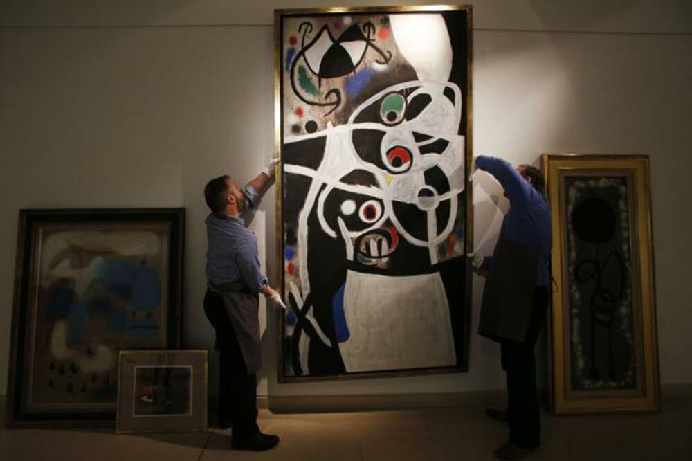 Huan Miro, Žena i ptice, Foto: Beta/AP