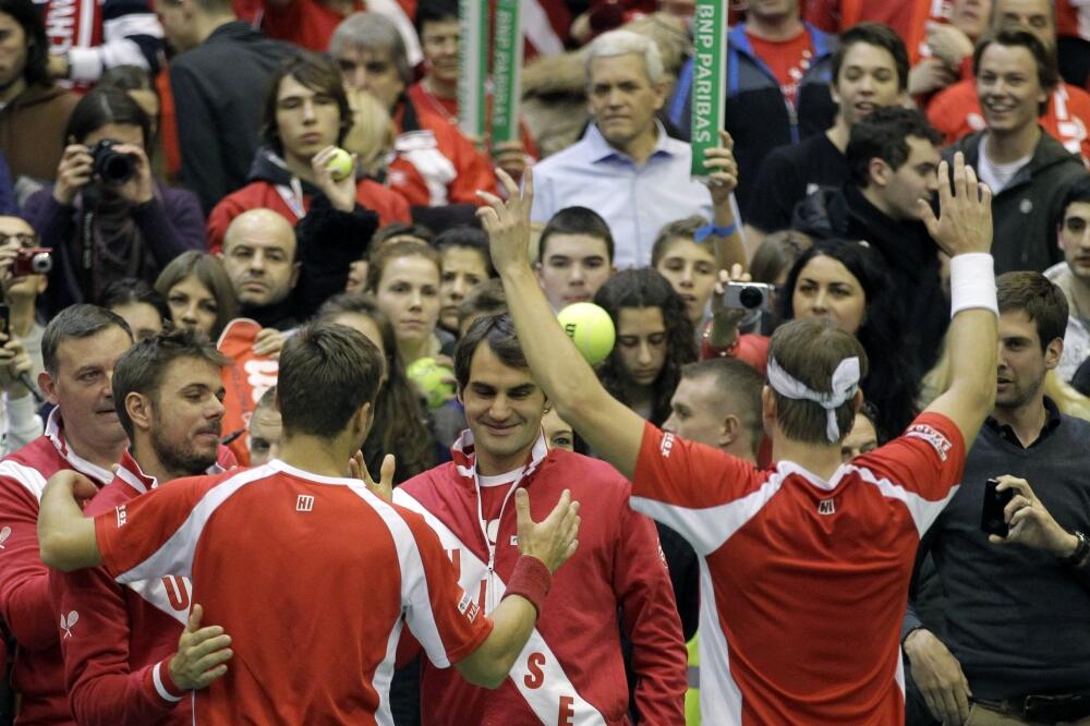 Teniseri Švajcarske, Foto: Beta AP
