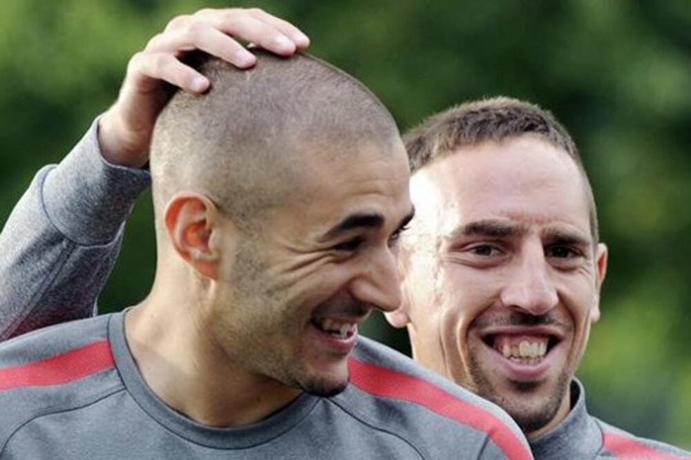 Frank Riberi i Karim Benzema, Foto: Reuters