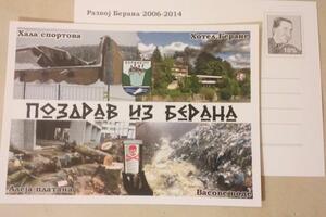 Neobična razglednica Berana sa "znamenitostima" grada