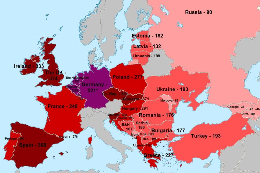 mapa piva, Foto: Movehub.com