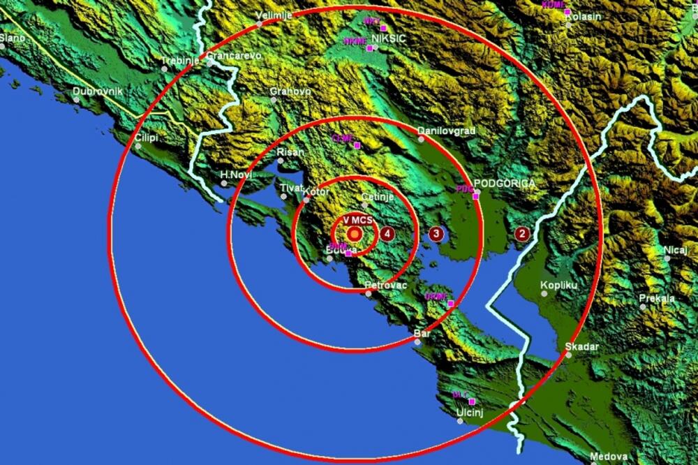 zemljotres Očinići, Foto: Seismo.co.me