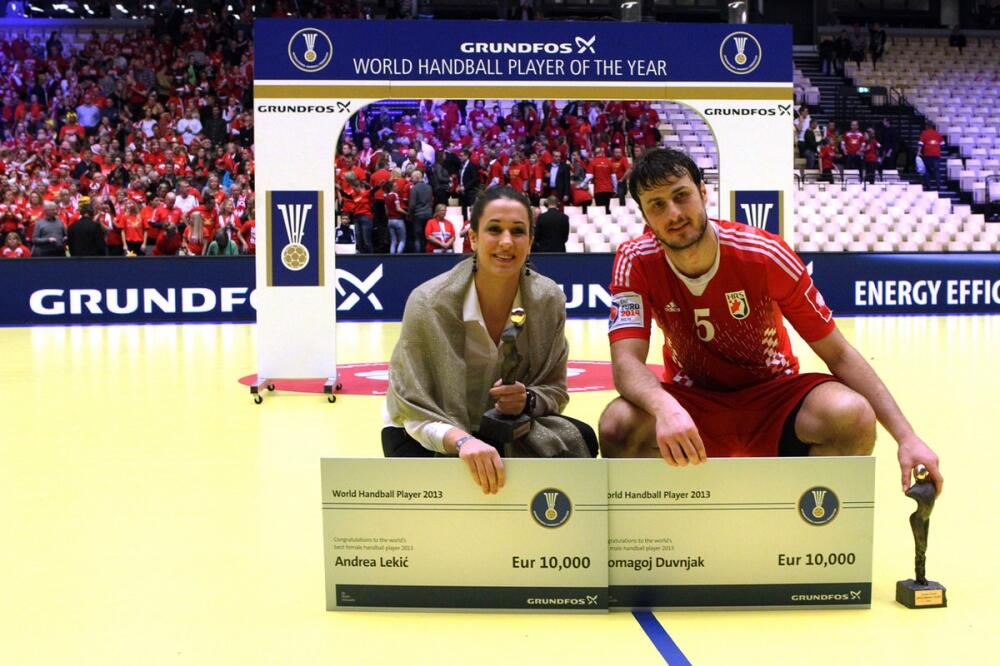 Andrea Lekić i Domagoj Duvnjak, Foto: EHF Euro