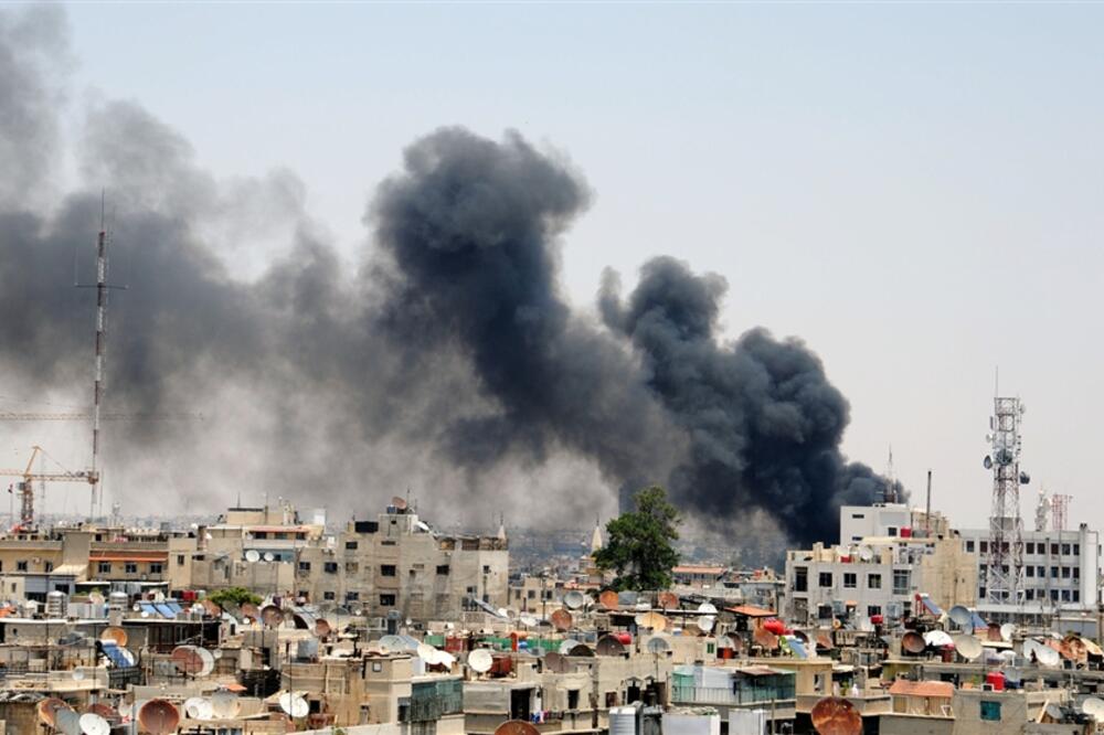 Damask, eksplozija, Sirija, Foto: AP
