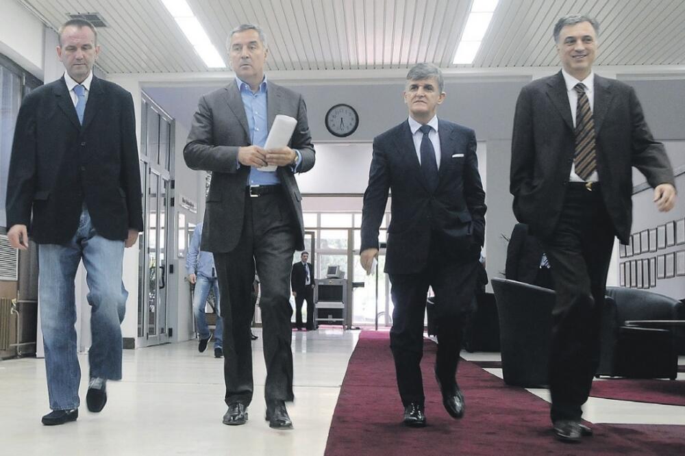 DPS, Milo Đukanović, Filip Vujanović, Svetozar Marović, Foto: Zoran Đurić