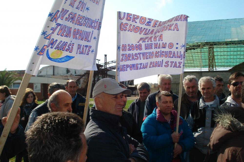 Štrajk Solana Ulcinj, Foto: Samir Adrović