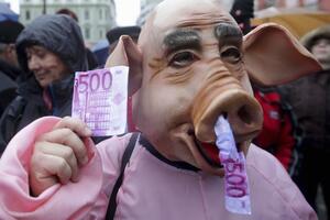 Demonstranti u Sloveniji: Pokvareni političari krivi za korupciju