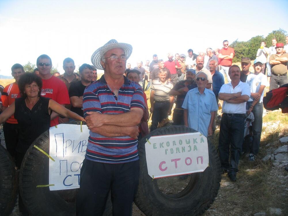 Protesti mještanja Golije, avgust, 2010.