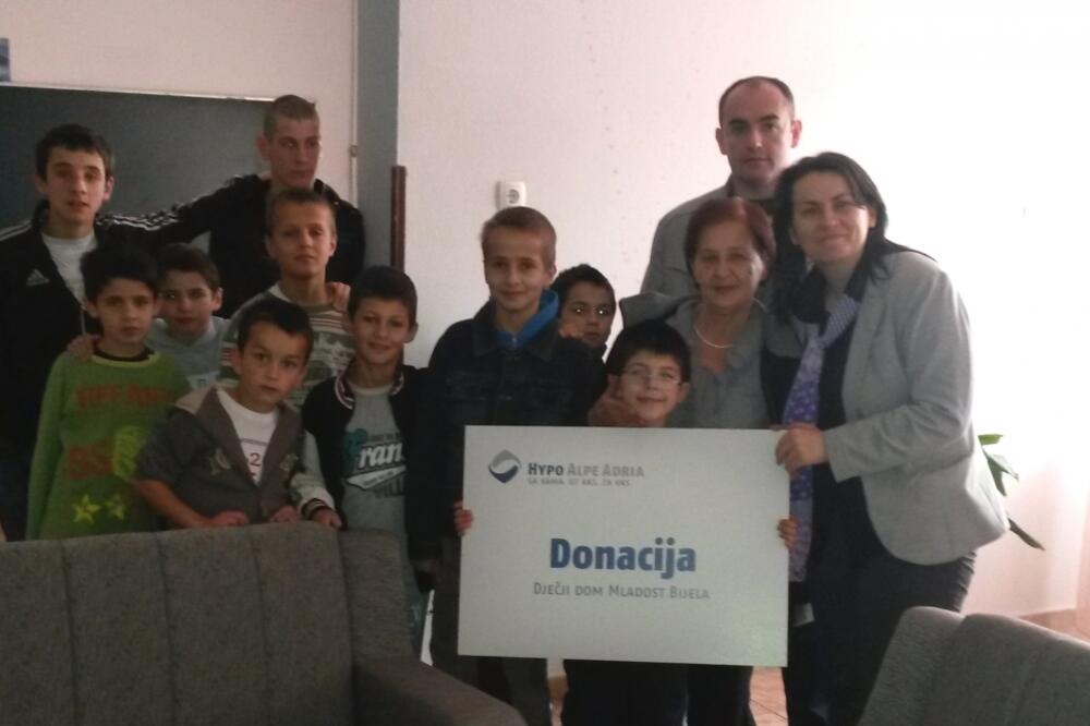 Donacija Hypo banke Domu u Bijeloj, Foto: Hypo Alpe-Adria banka