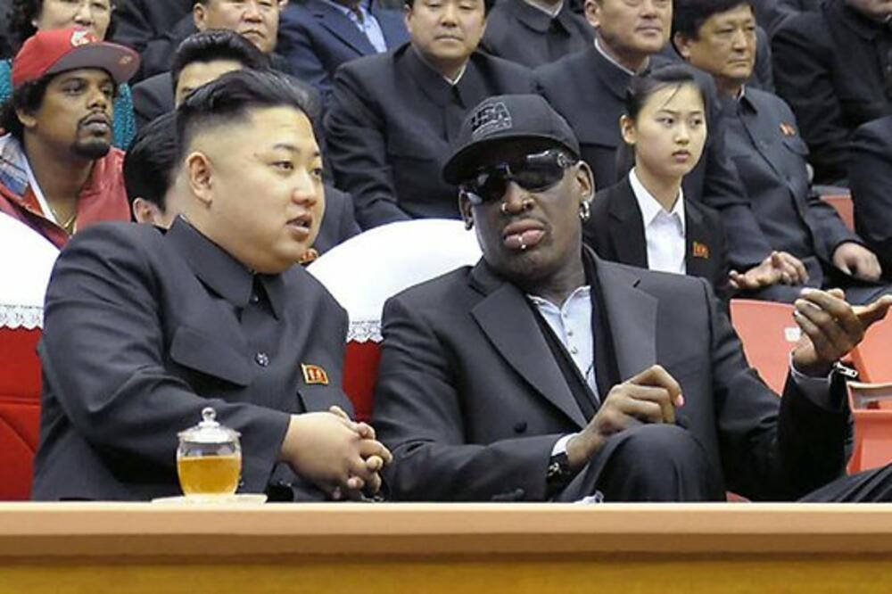 Kim Džong Un, Denis Rodman, Foto: Heraldsun.com.au