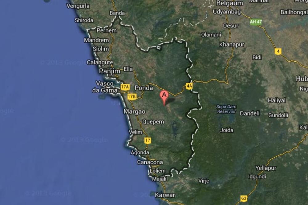 Pokrajina Goa u Indiji, Foto: Google Maps