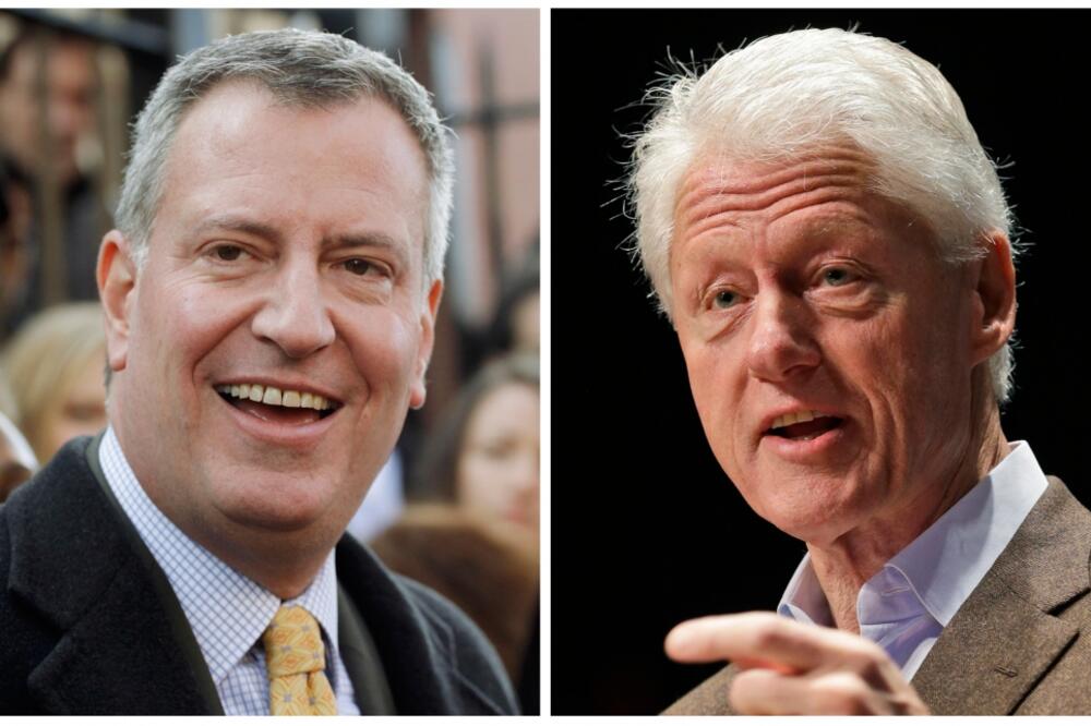 Bil de blazio, bil klinton, Foto: Beta/AP