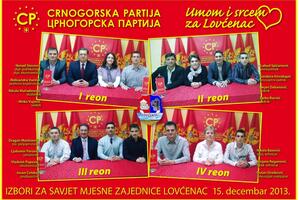 Crnogorska partija samostalno u Lovćencu