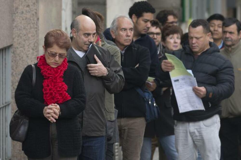 Španija, Madrid, Nezaposleni, Red, Foto: Beta/AP