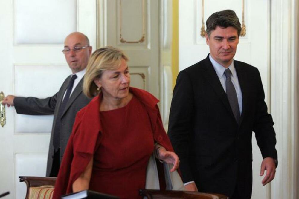 Vesna Pusić, Zoran Milanović, Foto: BETAPHOTO/HINA