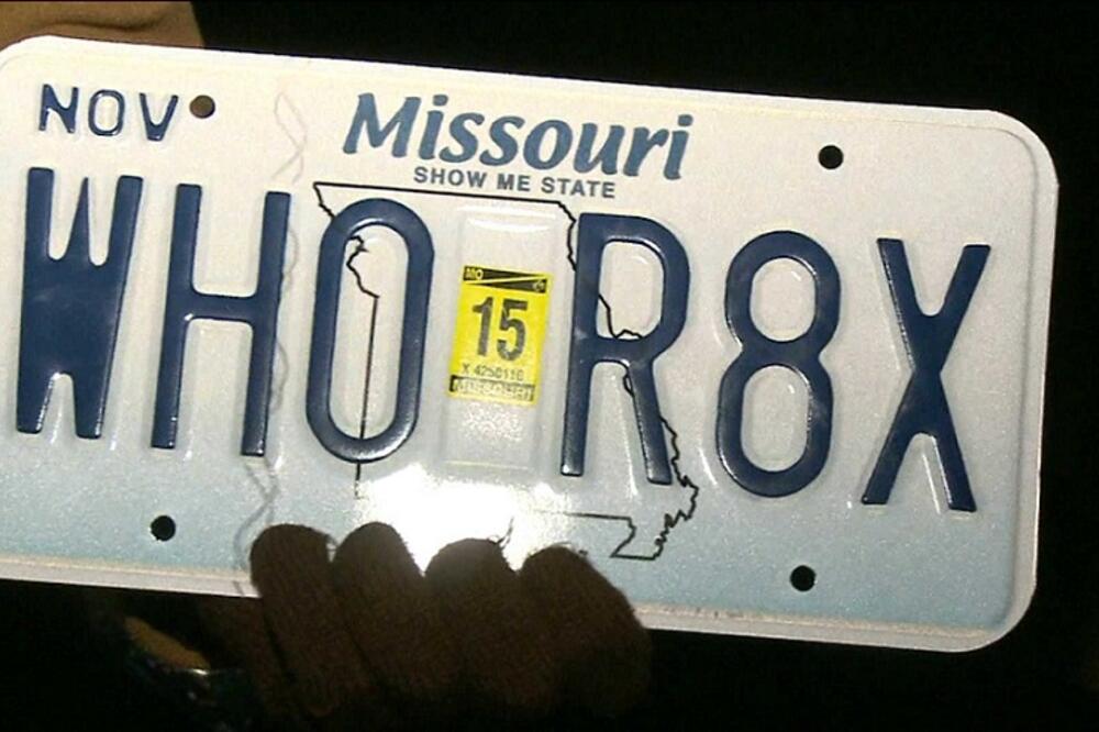 registarske tablice, SAD, Foto: Fox2now.com