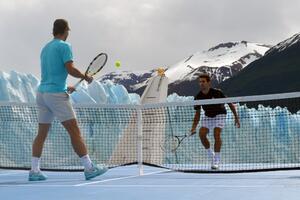 Đoković i Nadal igrali ispred glečera u Argentini