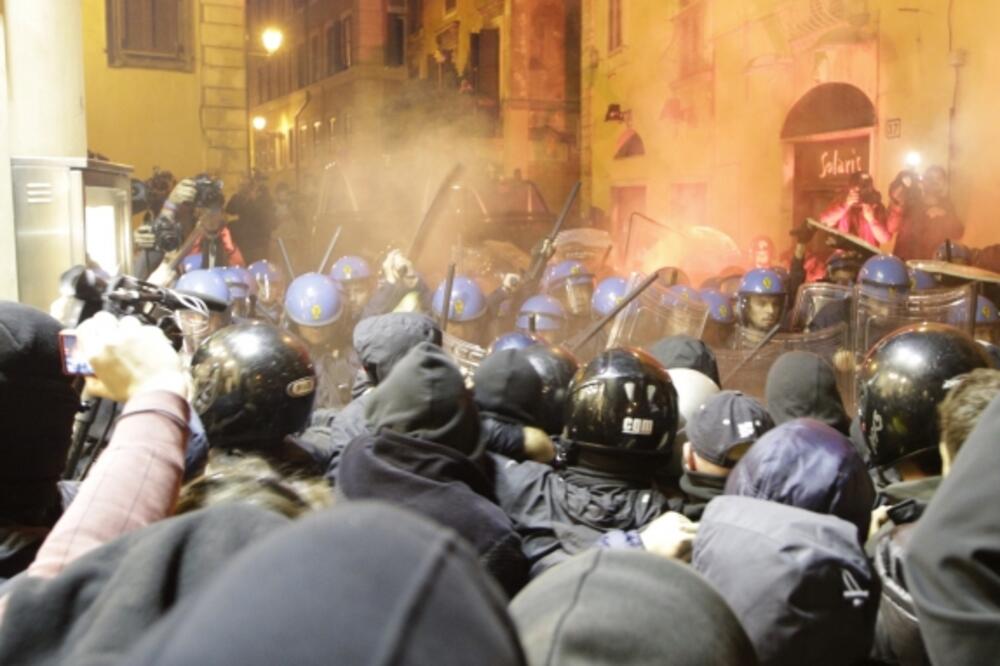 Italija, protesti, Foto: Beta/AP