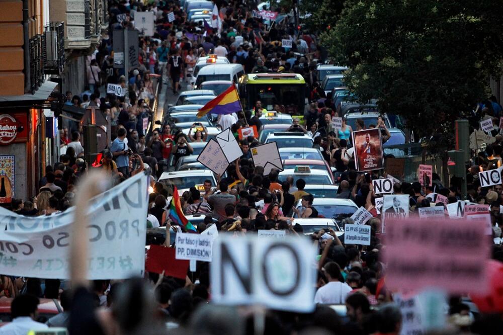 Španija, protesti, Foto: Beta/AP