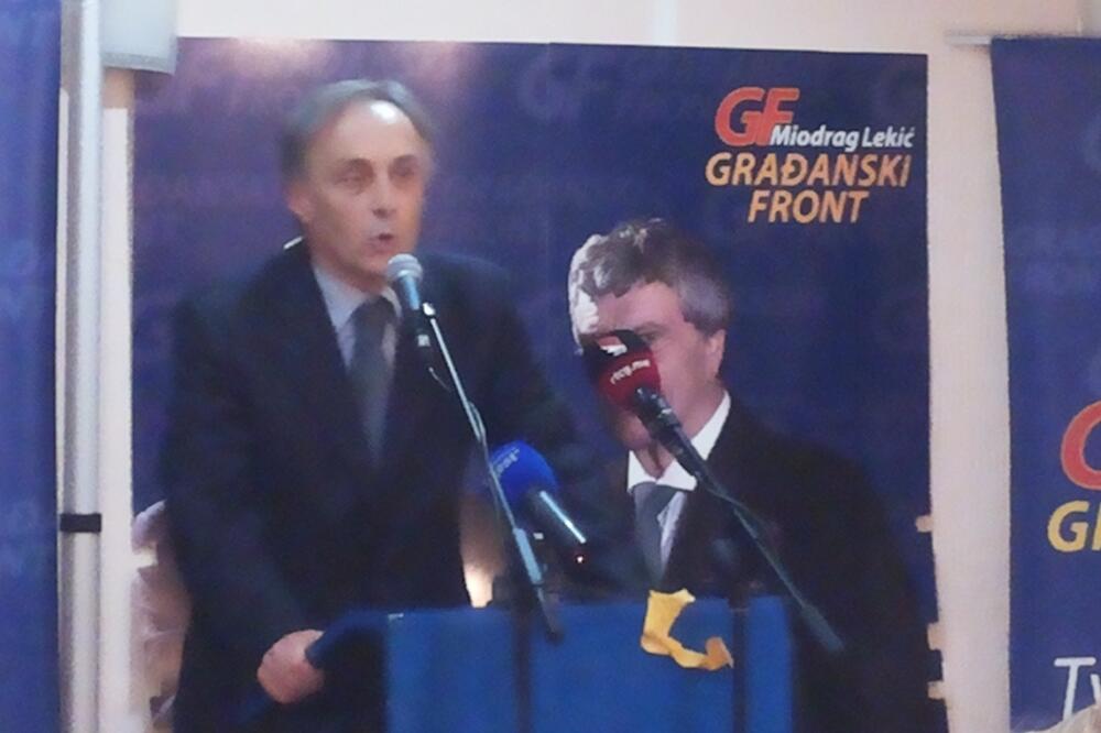 Miodrag Lekić, Demokratski front na CT, Foto: Danijela Lasica