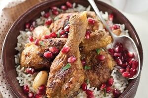 Pečena piletina u sosu od šipka i crnog vina