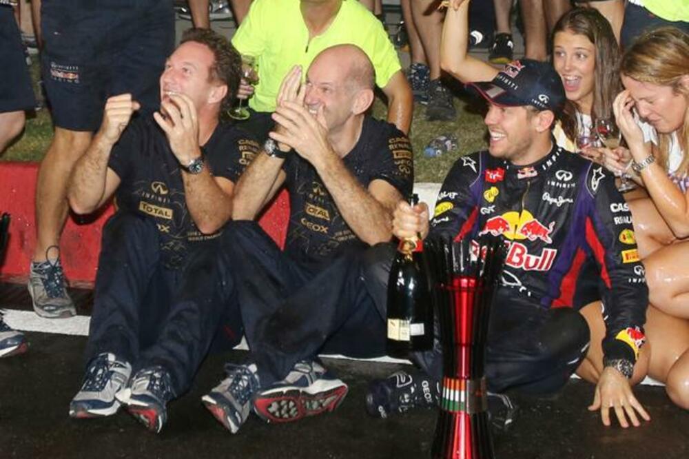 Kristijan Horner, Ejdrijen Njui i Sebastijan Fetel, Foto: Beta/AP