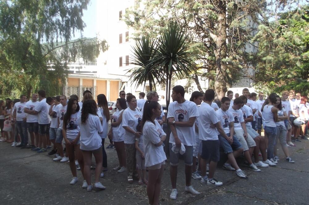 Kotor, protest, Uroš Ćorović, Foto: Ivana Komnenić