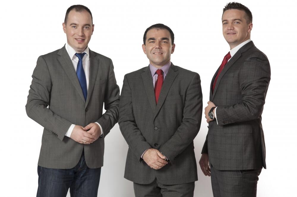 Mirko Stanić, Nikola Đurašković i Dušan Kašćelan, Foto: SDP