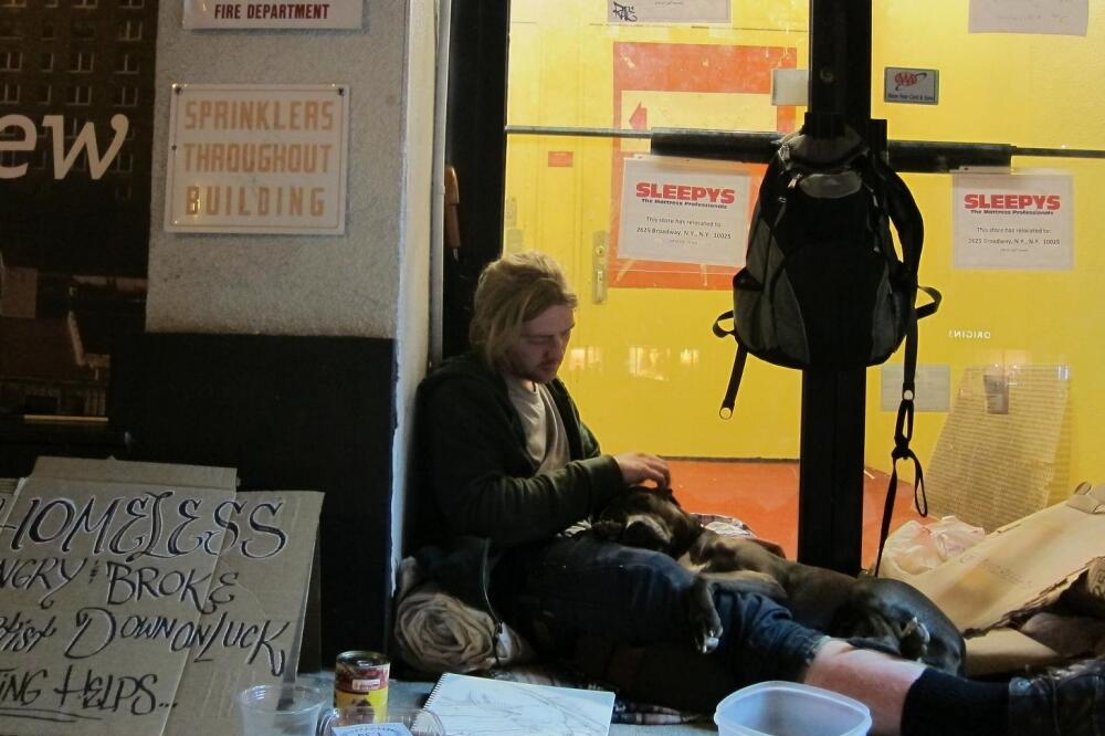 Džon beskućnik, Njujork prosjak,, Foto: Brano Mandić