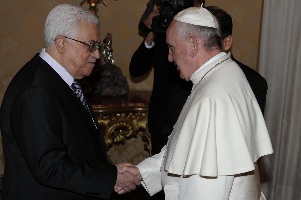 Mahmud Abas i Papa Franjo, Foto: Beta/AP