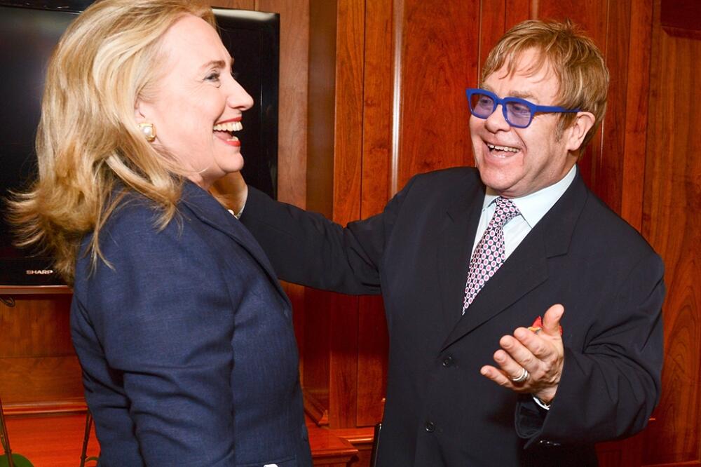 Elton Džon, Hilari Klinton, Foto: Eonline.com