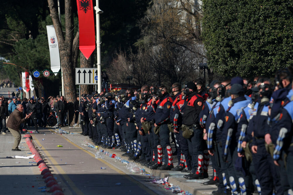 Sa protesta u Albaniji, Foto: Reuters, Reuters