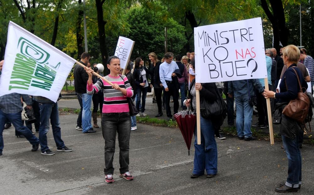 Sindikat medija, protest, novinari
