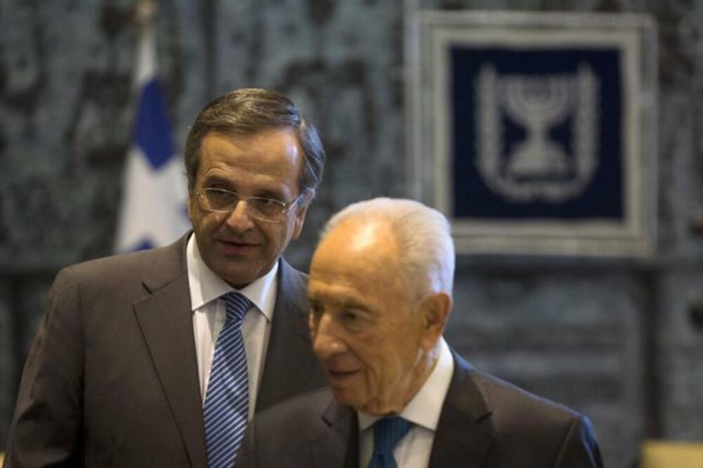 Antonis Samaras, Šimon Peres, Foto: Beta/AP