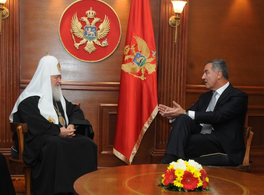 Milo Đukanović, patrijarh Kiril