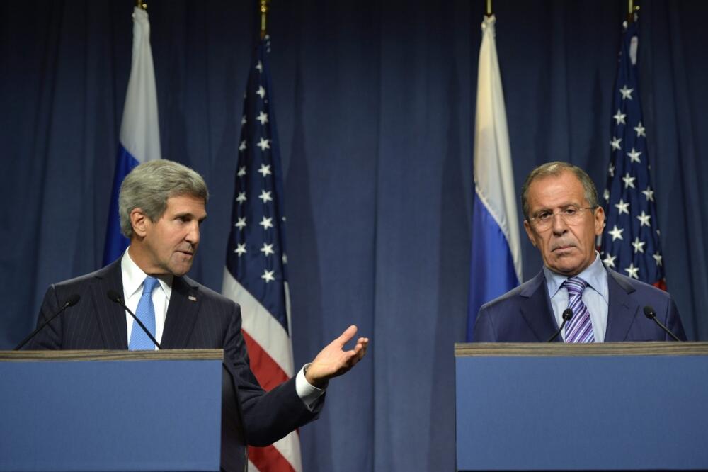 Džon Keri, Sergej Lavrov, Foto: Beta/AP