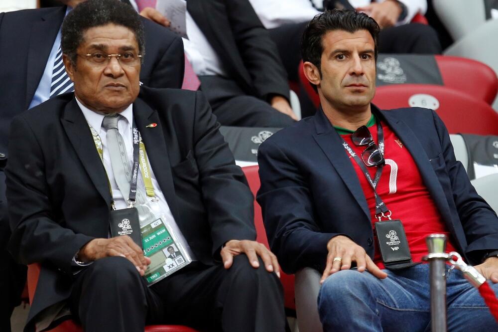 Euzebio i Figo, Foto: Beta AP