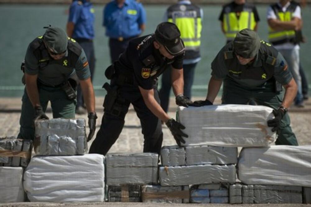 Španija, zaplijenjeno 800 kg kokaina, Foto: Rojters