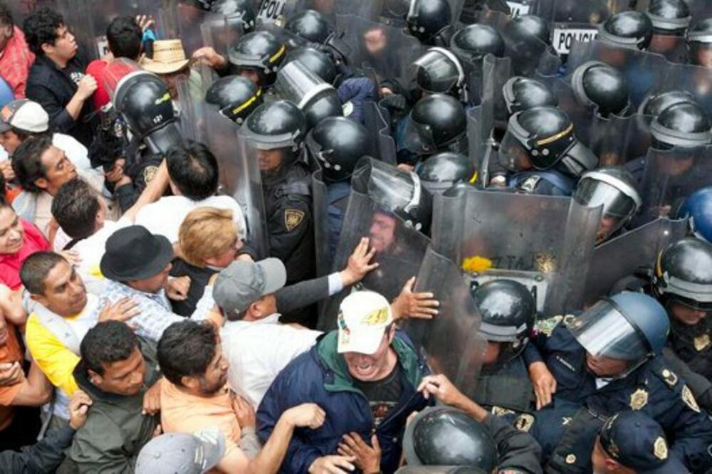 Meksiko, protest nastavnika, Foto: Rojters
