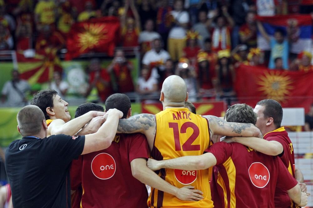 Košarkaši Makedonije, Foto: Beta AP