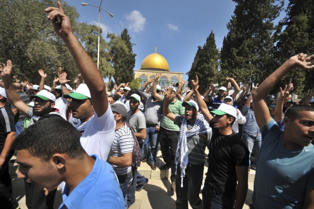 Izrael, uhapšeni palestinci, Foto: Beta/AP